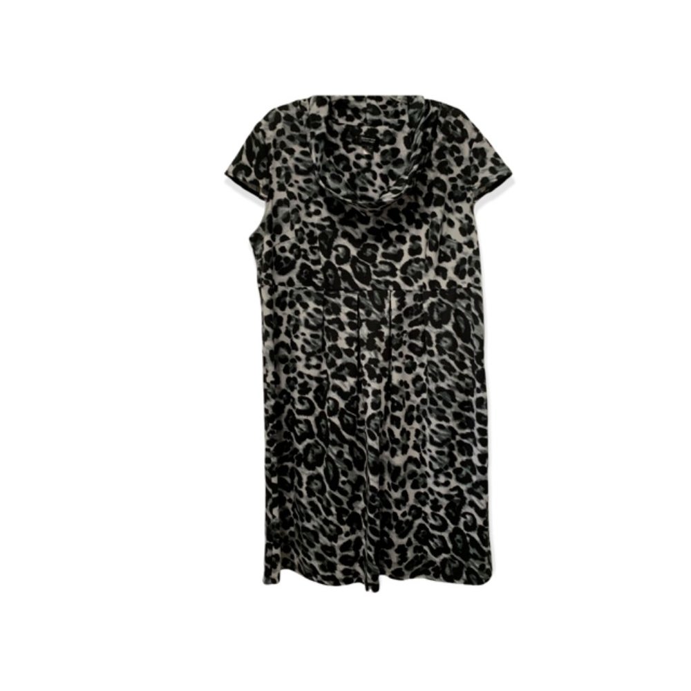Spense Woman 16W Gray Animal Print Dress